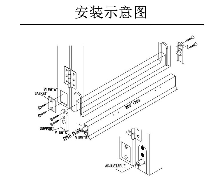 樂朗五金RDA-31 新型鋁型材隔音密封條