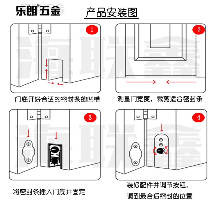 樂朗五金RDA-31 自動門底防塵器