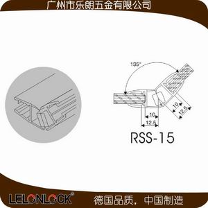 135度帶磁玻璃防水膠條