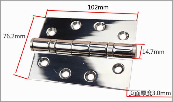 Sus304 stainless steel 2 ball door hinge