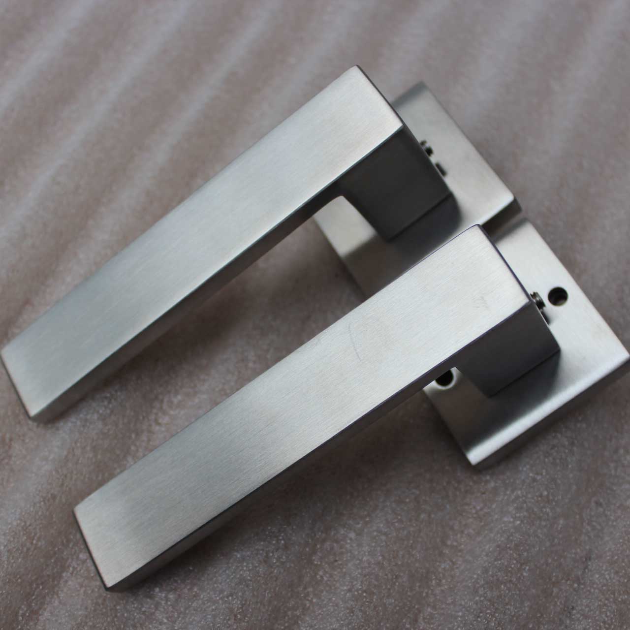 Ironmongery Door handle square Design solid stainless steel door lever handle