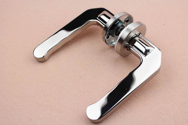 Satin Hollow Types Furniture Handles Door handle Lock Set for Internal