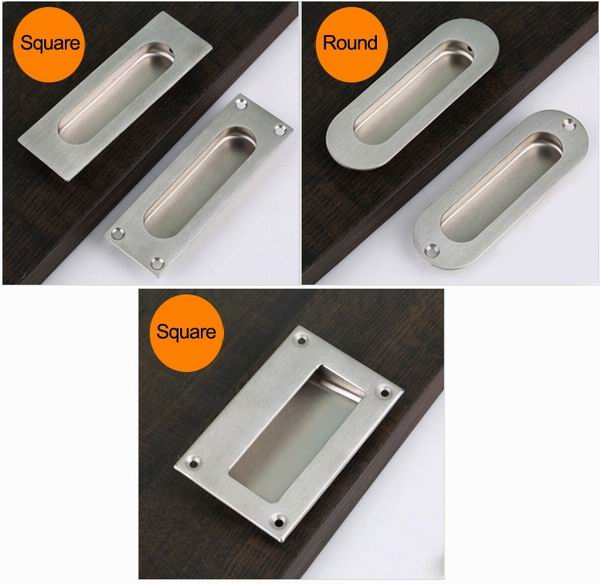 Stainless steel 304 Square Flush Pull for sliding door